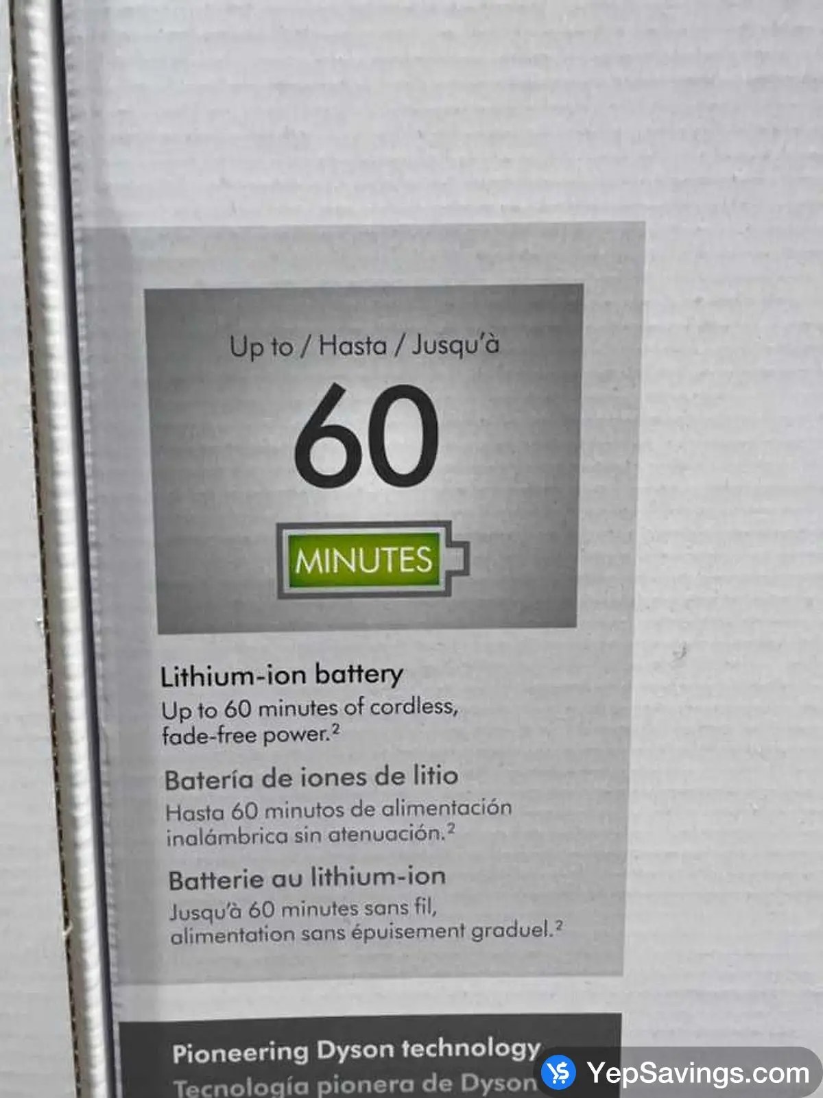 DYSON OUTSIZE EXTRA CORDLESS STICK VACUUM 448169 01 at Costco 3180