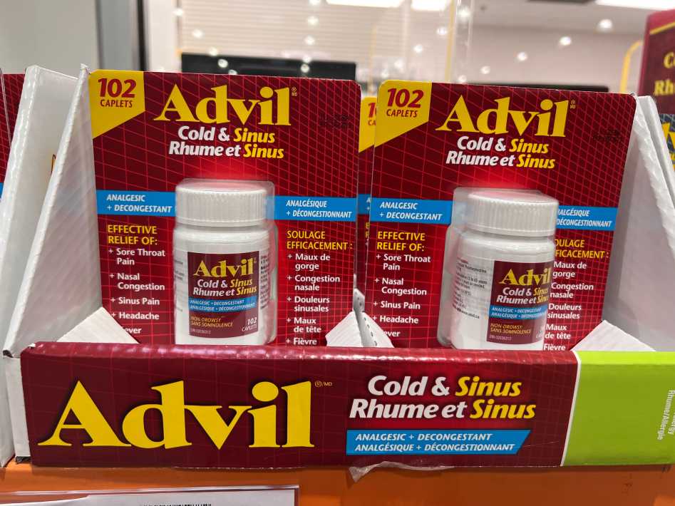 ADVIL COLD & SINUS 102 CAPSULES at Costco 3180 Laird Rd Mississauga