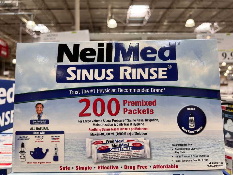 NEILMED SINUS RINSE 200 PREMIXED PACKETS at Costco Beacon Hill Calgary
