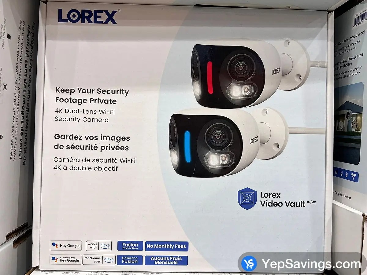 LOREX 4K DUAL LENS CAMERA 2 PACK at Costco South Saskatoon