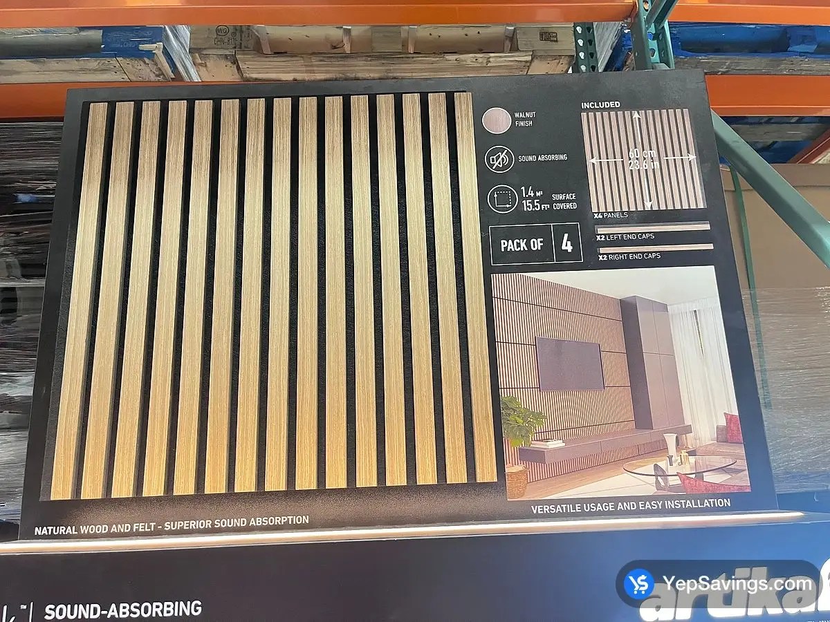 ARTIKA WOOD WALL PANEL PACK OF 4 SONOLOK at Costco South Saskatoon