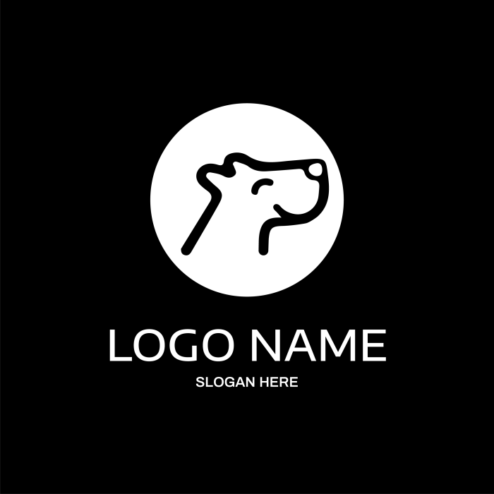 Black dog logo EaseUS Online Logo Maker