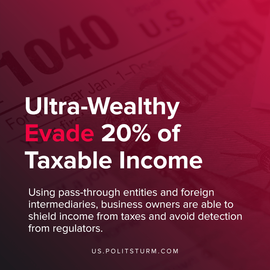 UltraWealthy Evade 20 of Taxable