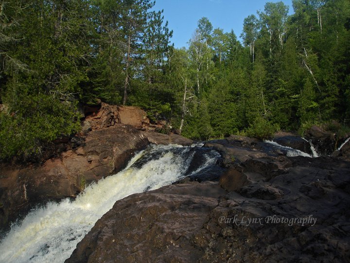 Saxon Middle Falls, Wisconsin and Michigan U.P. Waterfalls, Montreal River
