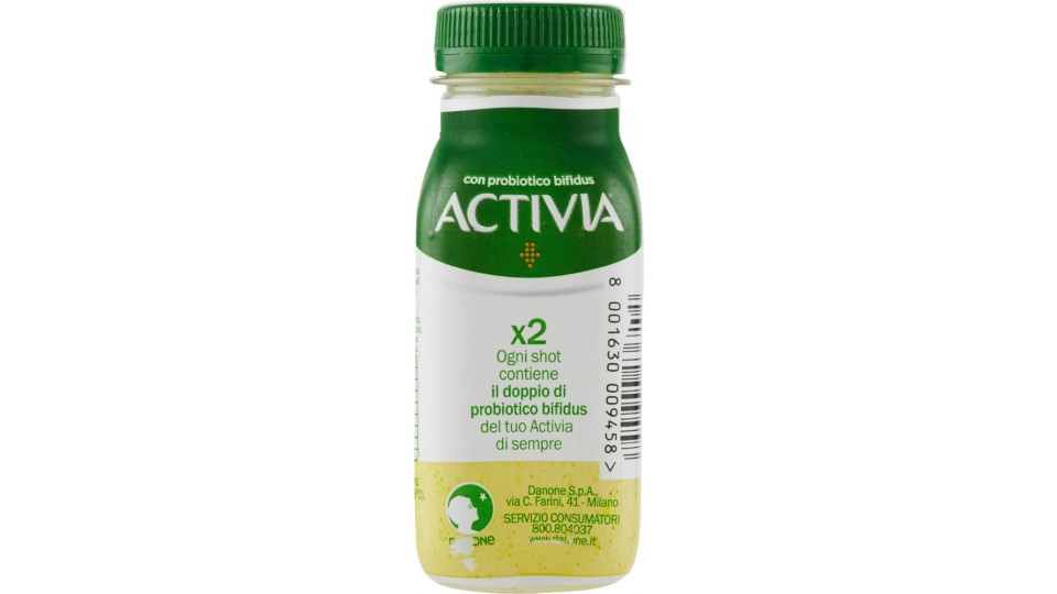 Activia probiotico shot concentrato ogni giorno curcuma Yogurt e