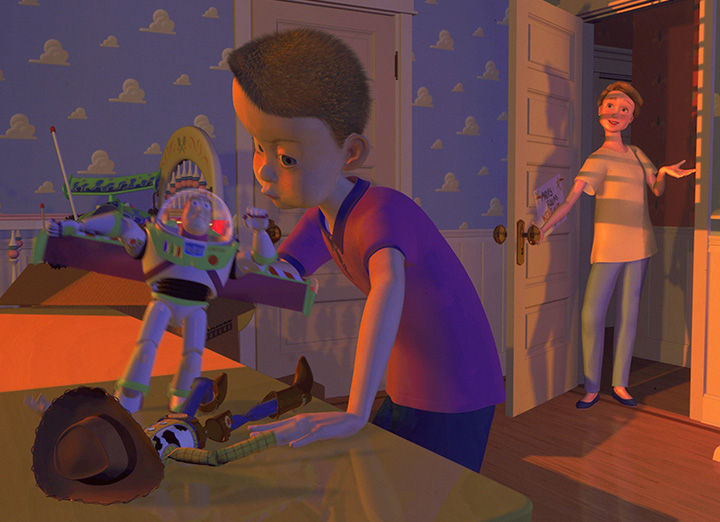 Characters Pixar Animation Toy Story Andy Davis D23