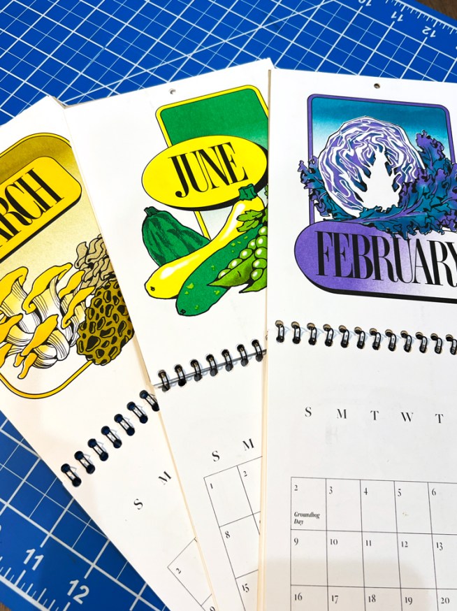 Max Pepper 2025 Harvest Calendar Printed Matter