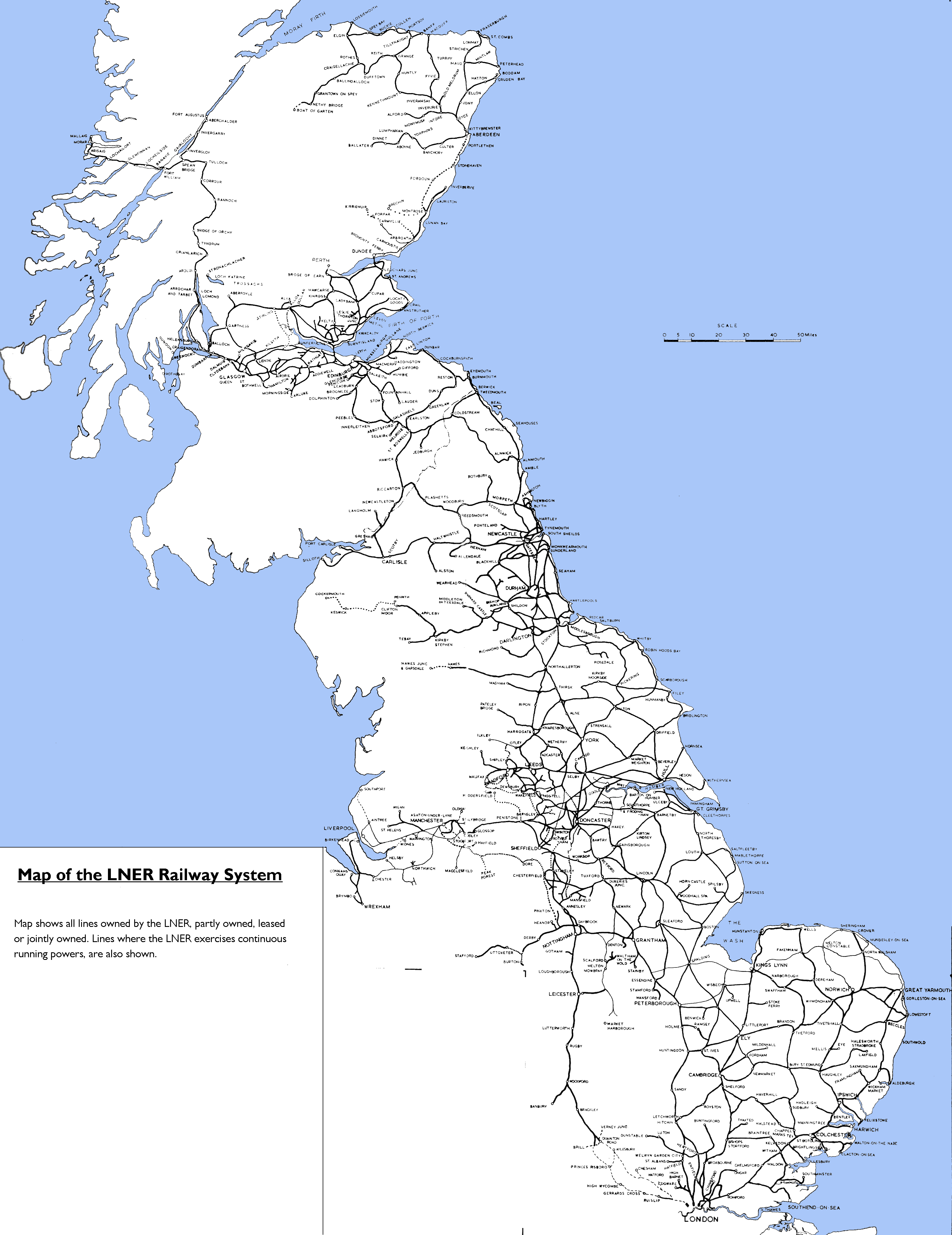 Lner Line Map