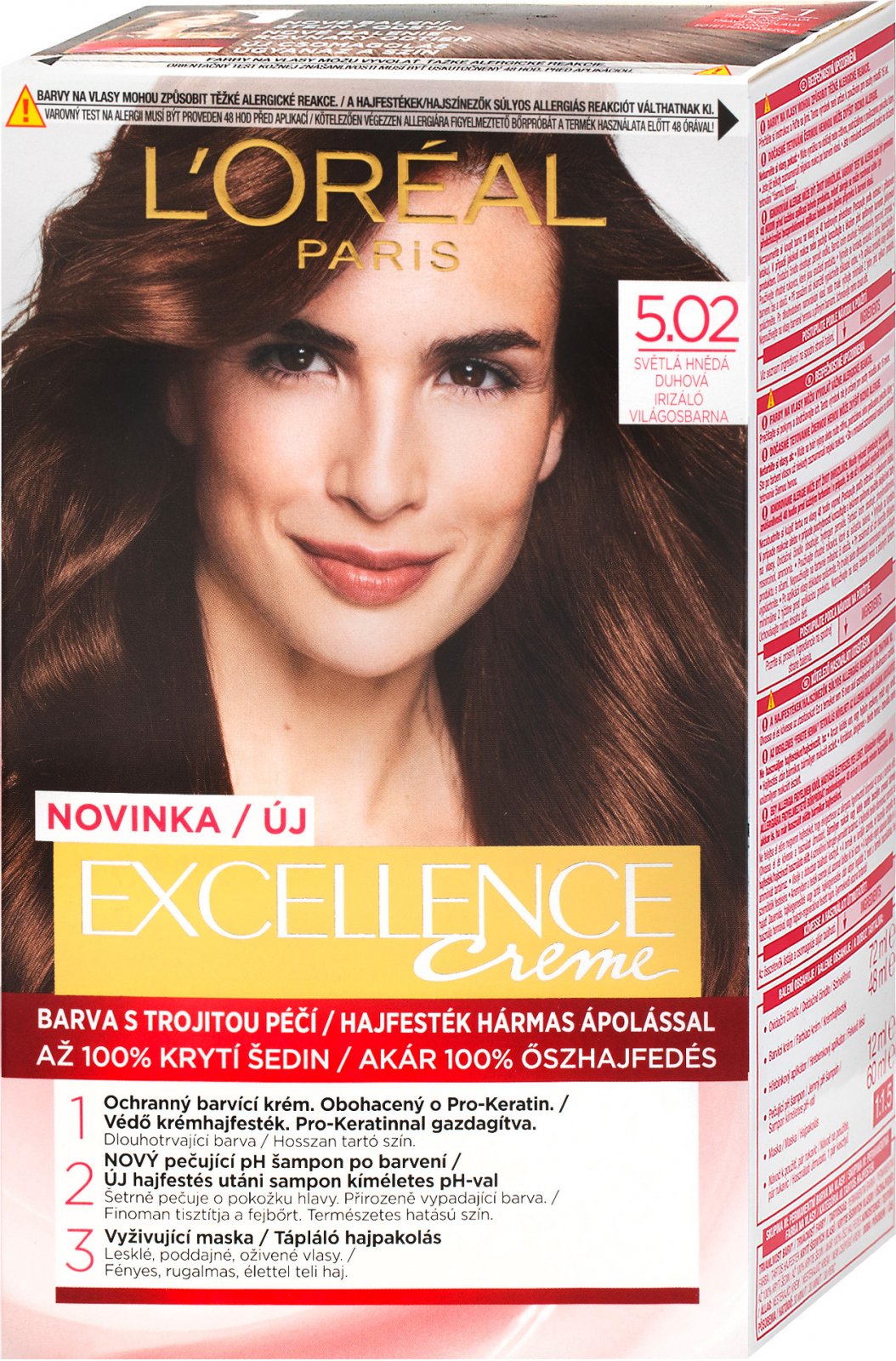 L Oreal Paris Excellence Creme 192 Ml 5 02 Svetle Hneda Duhova Od 115 Kc Zbozi Cz