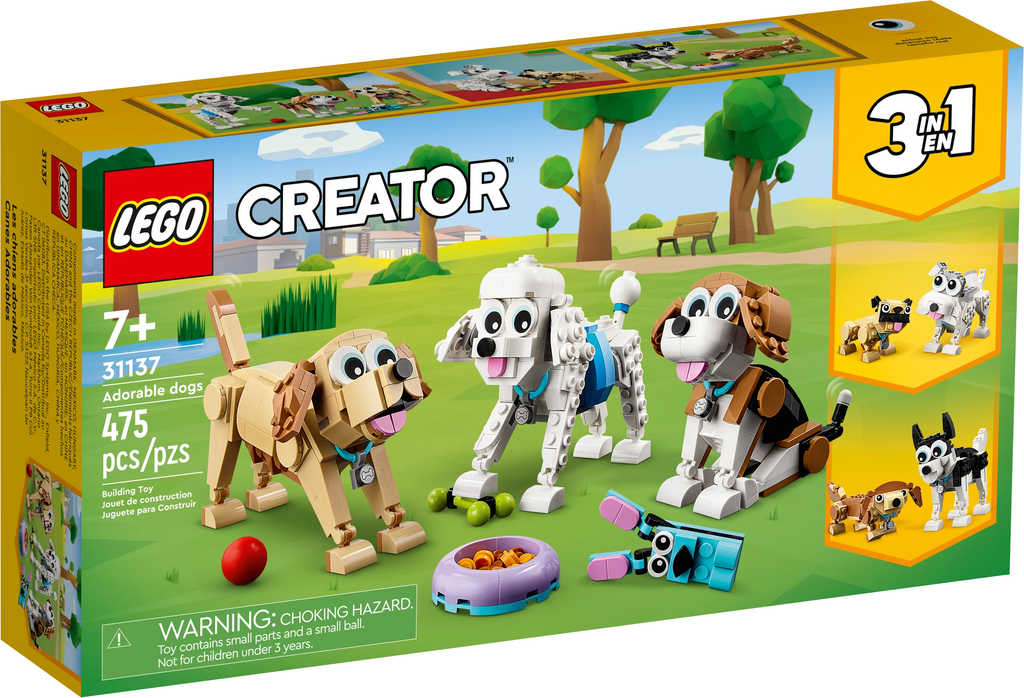 LEGO Creator 3v1 31137 Roztomilí pejsci od 479 Kč Zbozi.cz
