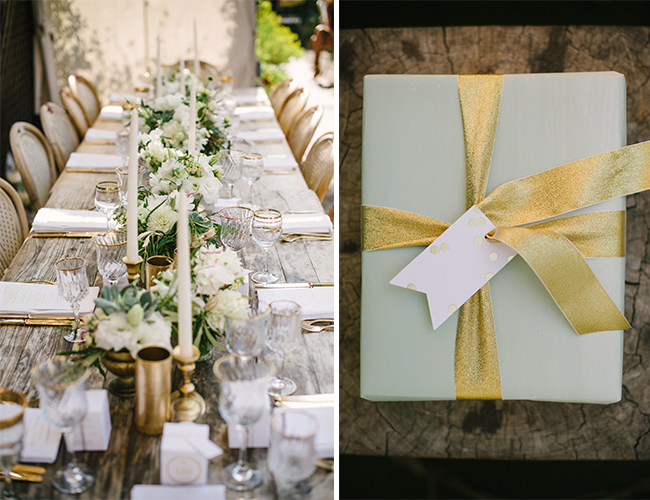 Chic Gold and Ivory Baby Shower from Sterling Social