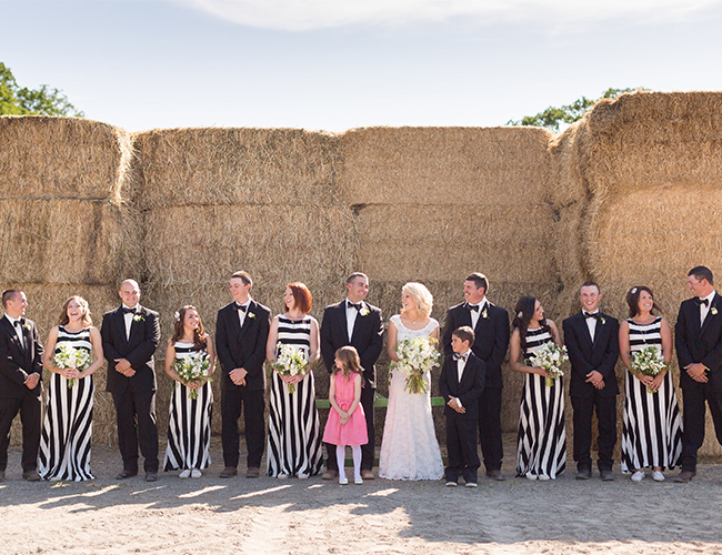 Inspired By This Black & White Striped Wedding