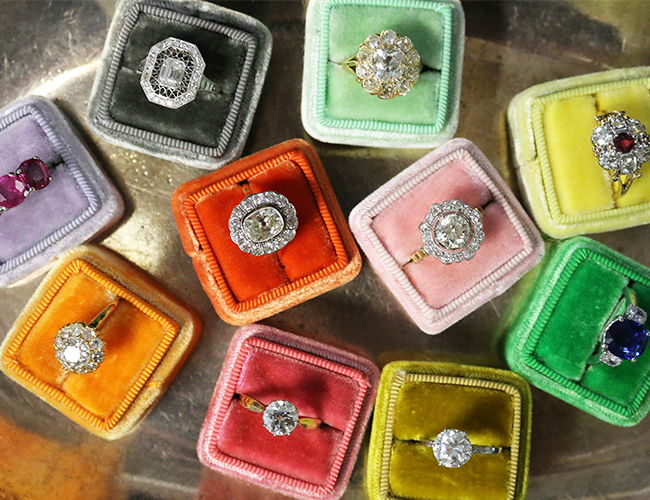 Trumpet & Horn Vintage Engagement Rings Inspired By This