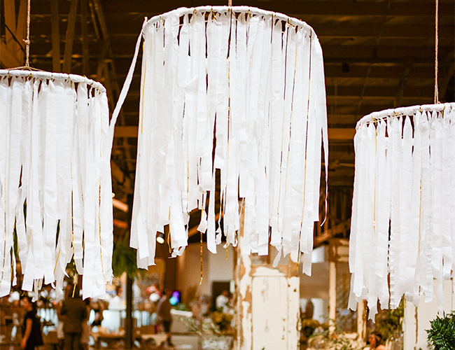 DIY Streamer Chandeliers Inspired By This