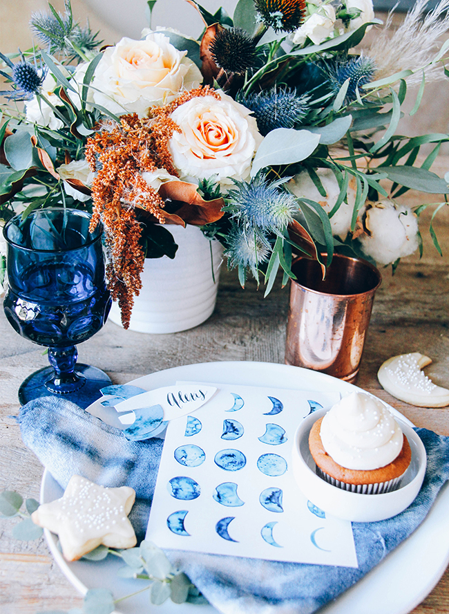 Moon Themed Indigo Baby Shower Inspired By This