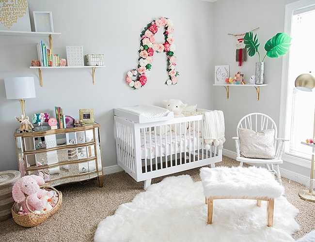 Plush Pink and White Nursery Inspired By This