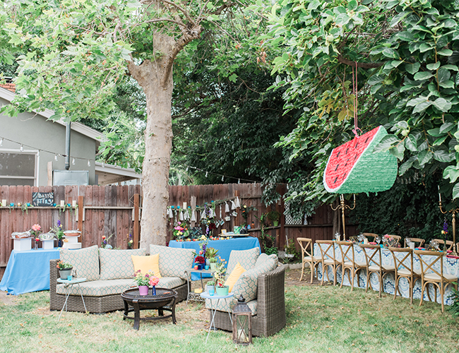 Colorful Backyard Baby Shower Inspired By This
