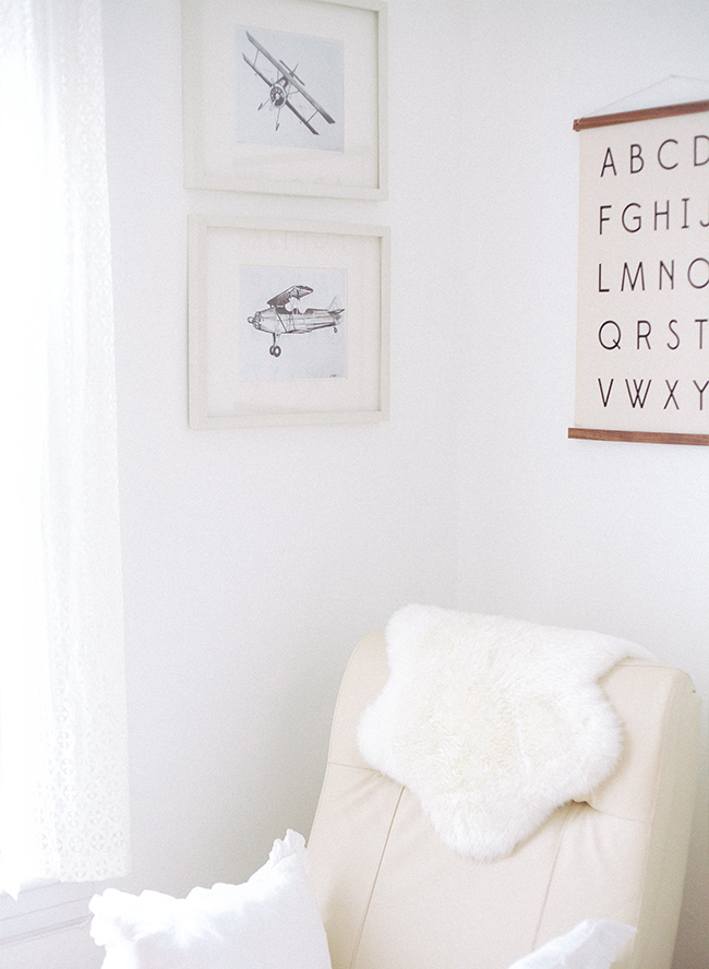 White Nursery with Wood Accents Inspired By This