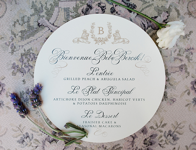 Lavender French Baby Shower Inspired By This