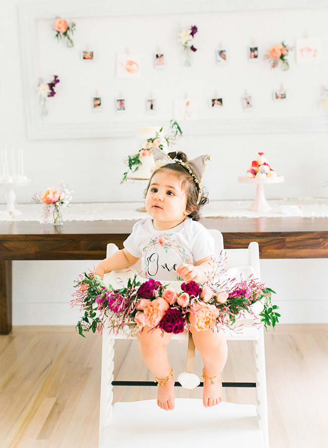 Floral First Birthday Party Fit for Foodies Inspired By This