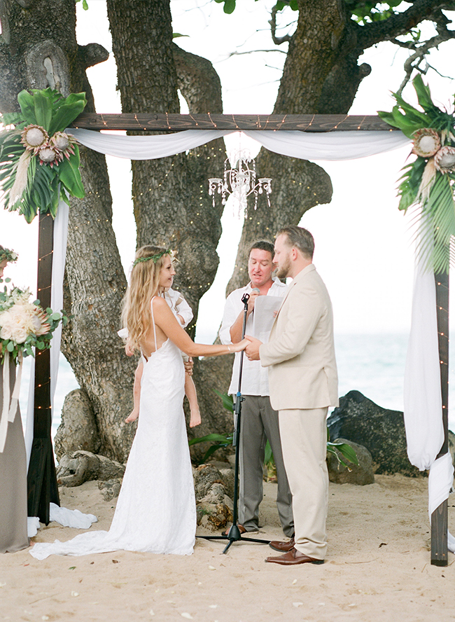 Intimate Oahu Wedding with DIY Elements Inspired By This