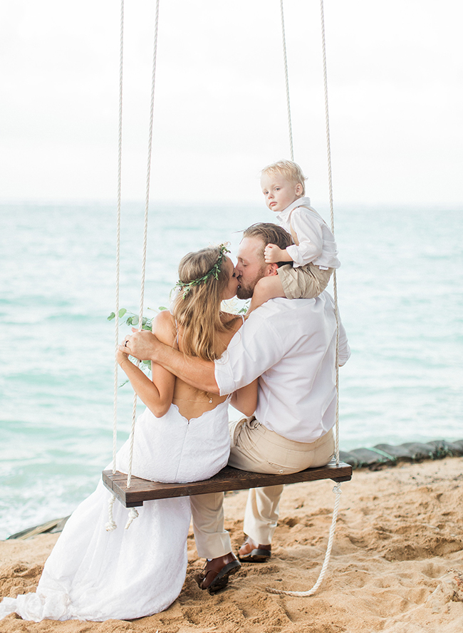 Intimate Oahu Wedding with DIY Elements Inspired By This