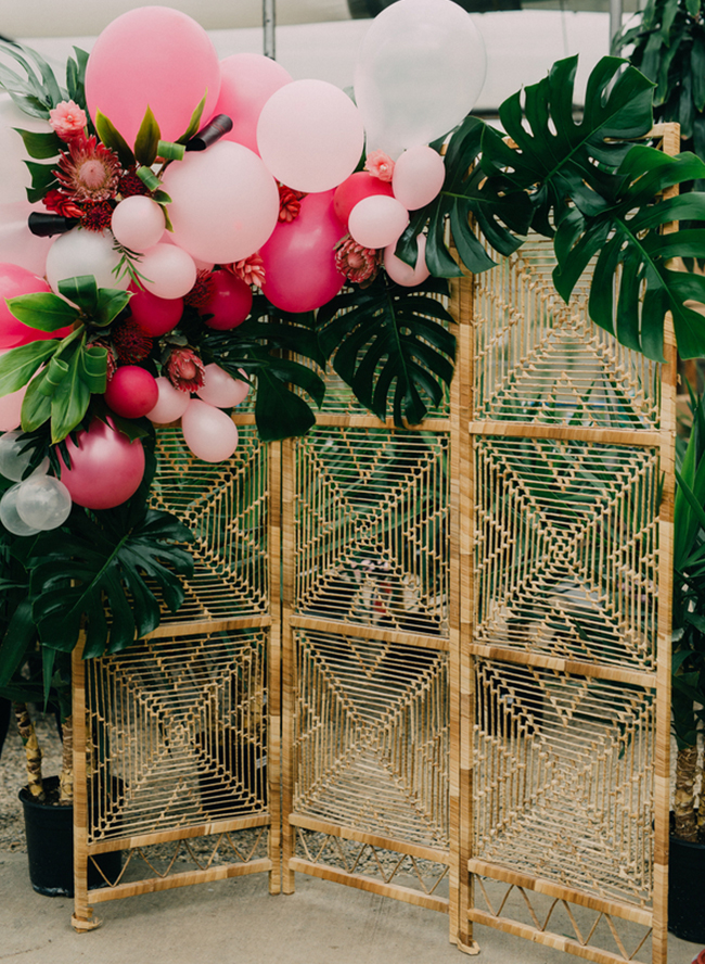 Tropical Bridal Shower in A Greenhouse Inspired By This
