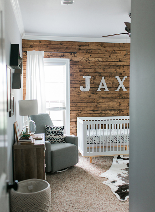 Gray & Wood Adventure Themed Nursery Inspired By This