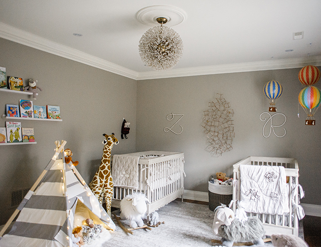 Inspired By This Elegant Grey Nursery for Twins