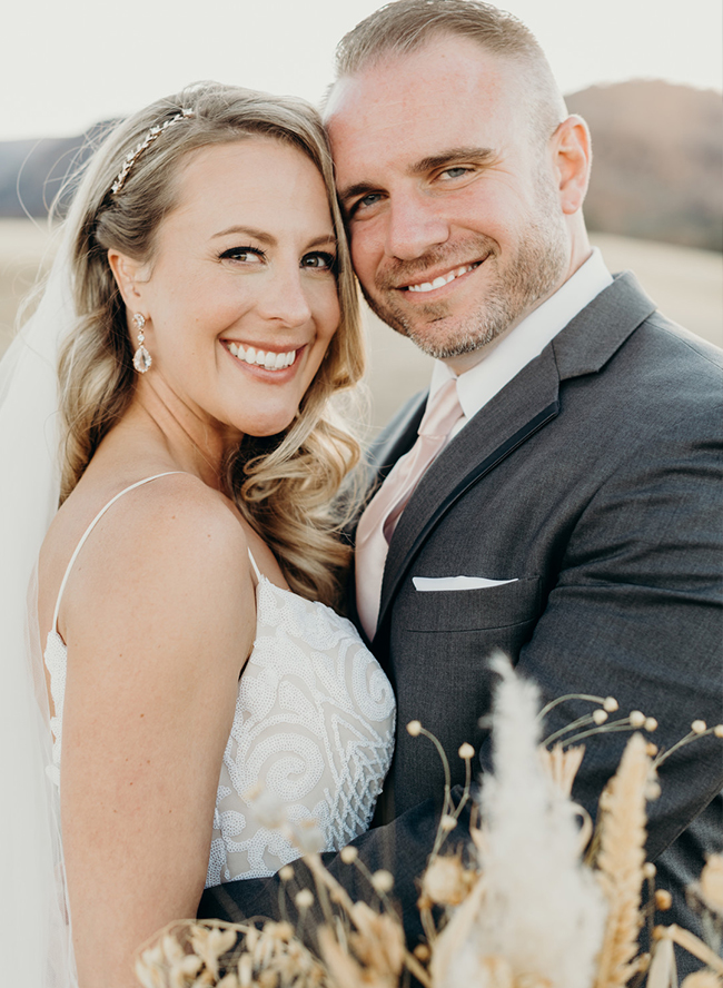 A Boho Wedding with Emerald Green Bridesmaid Dresses Inspired By This