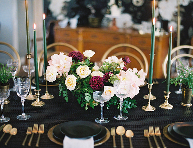 An Elegant Floral Dinner Party for A 40th Birthday Inspired By This