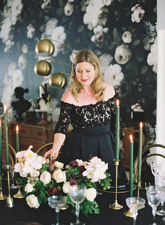 An Elegant Floral Dinner Party for A 40th Birthday Inspired By This