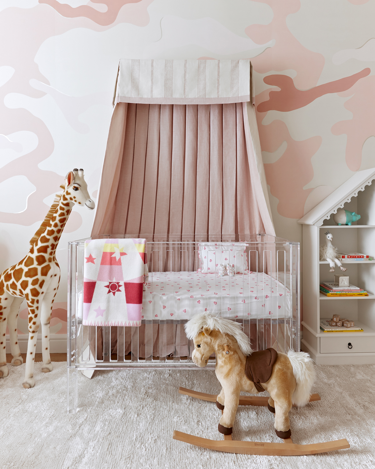Rose Colored Camouflage Nursery Inspired By This