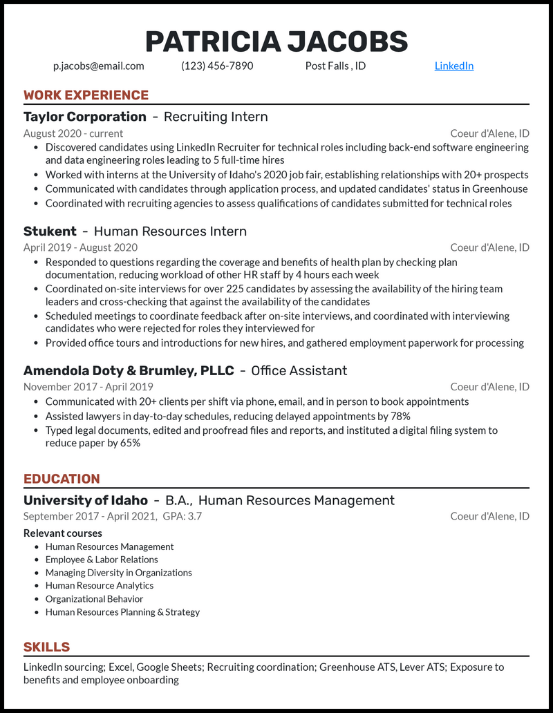 3 Real EntryLevel Recruiter Resume Examples That Work