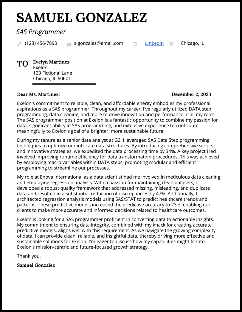 5 Programmer Cover Letter Examples Landing Jobs in 2024