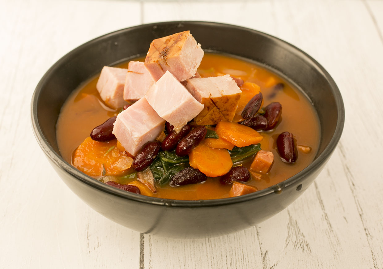 Kidney Beans with Ham and Spinach Kenwood Recipes