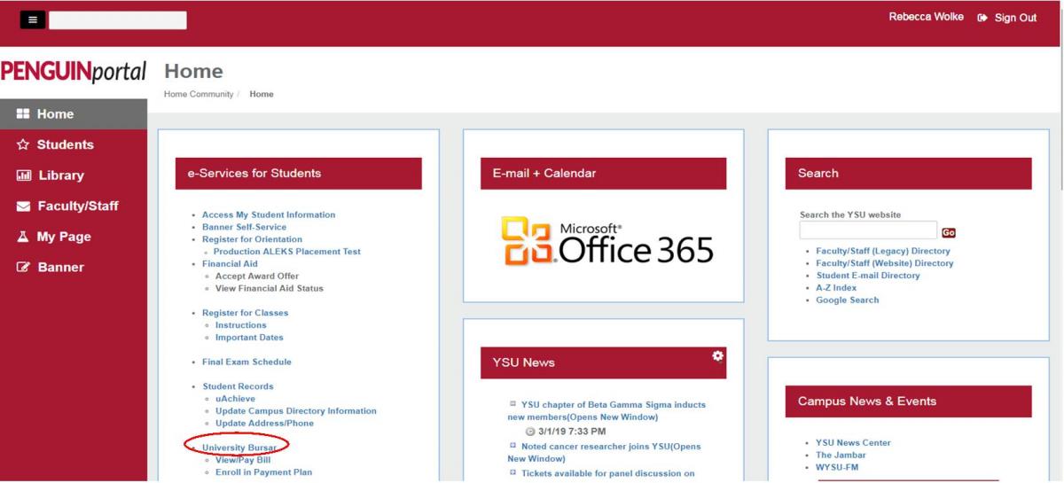 Sign Up for Direct Deposit YSU