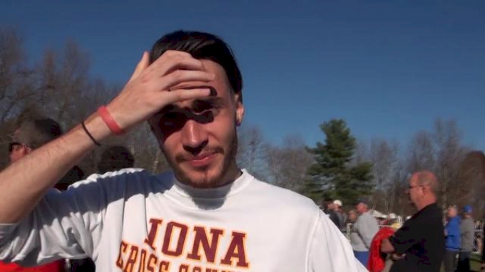Mitch Goose 23rd during Iona',s tough day 2012 NCAA D1 Cross Country