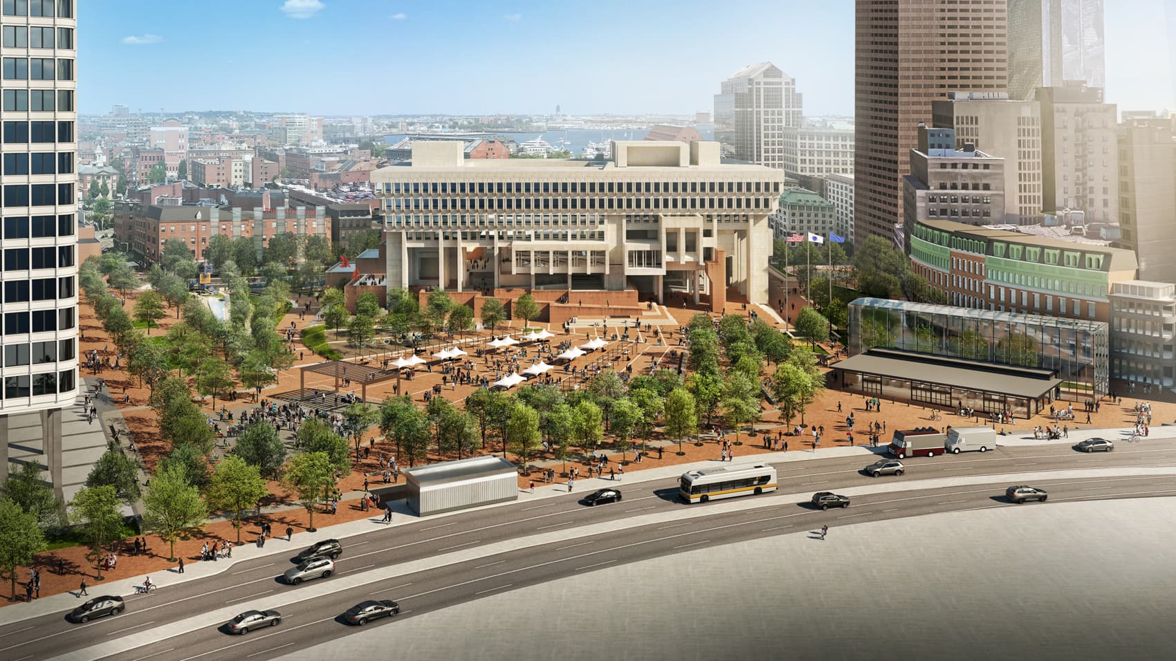 Boston City Hall Plaza Events 2023 Boston Aims To Redesign City Hall Plaza Into 'Welcoming Front Yard For Civic Life' | Wbur News