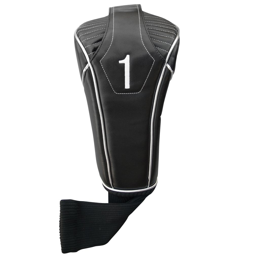 Synthetic Black Headcover With Sock Driver Monark Golf