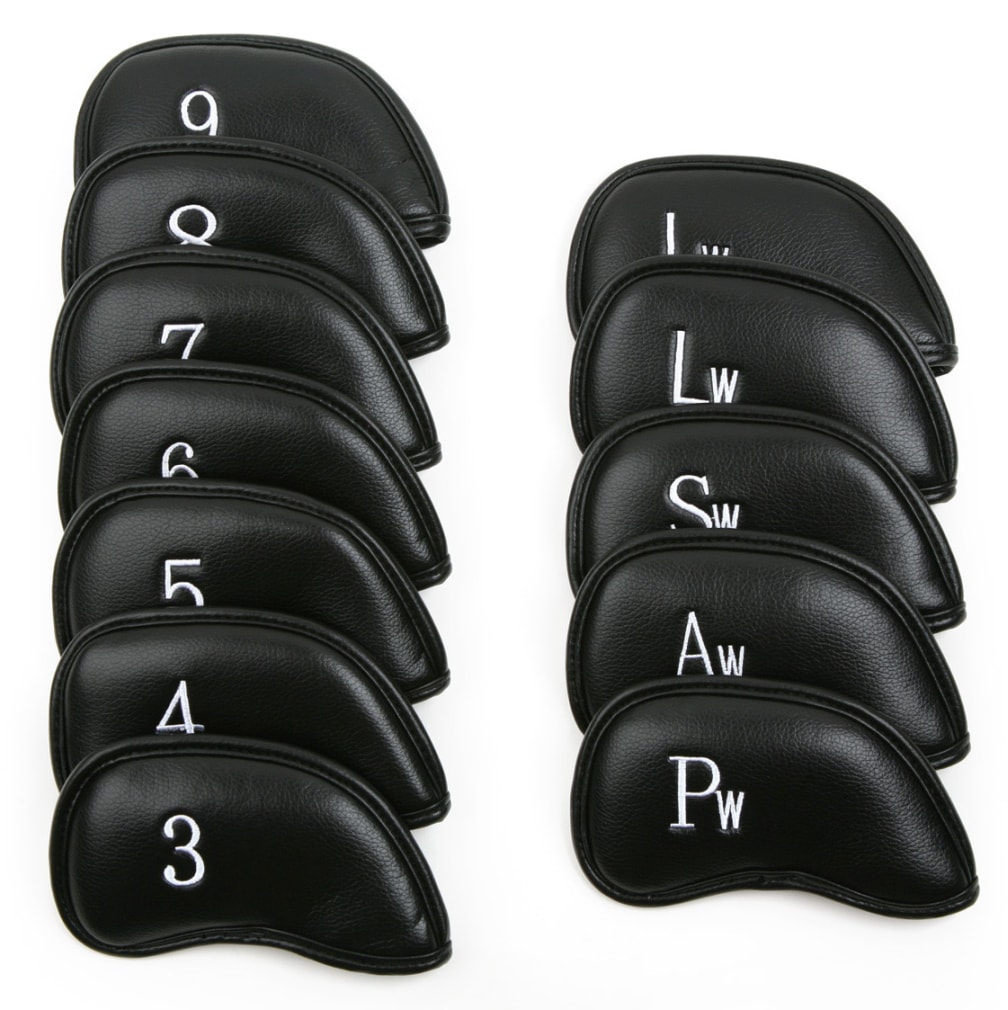 Intech Premium Synthetic Leather Golf Iron Head Covers with