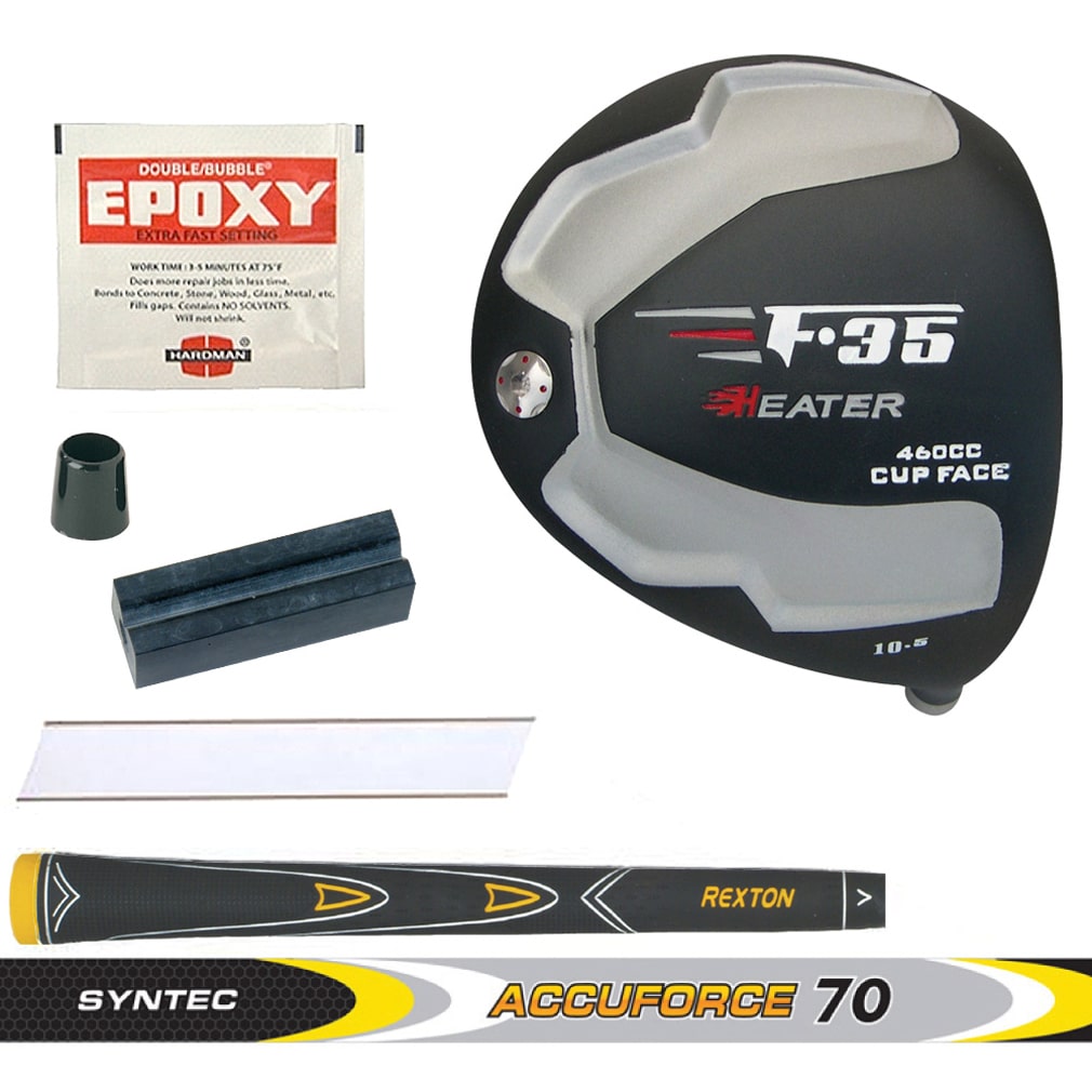 Heater F35 Cup Face Black Titanium Driver Component Kit Monark Golf