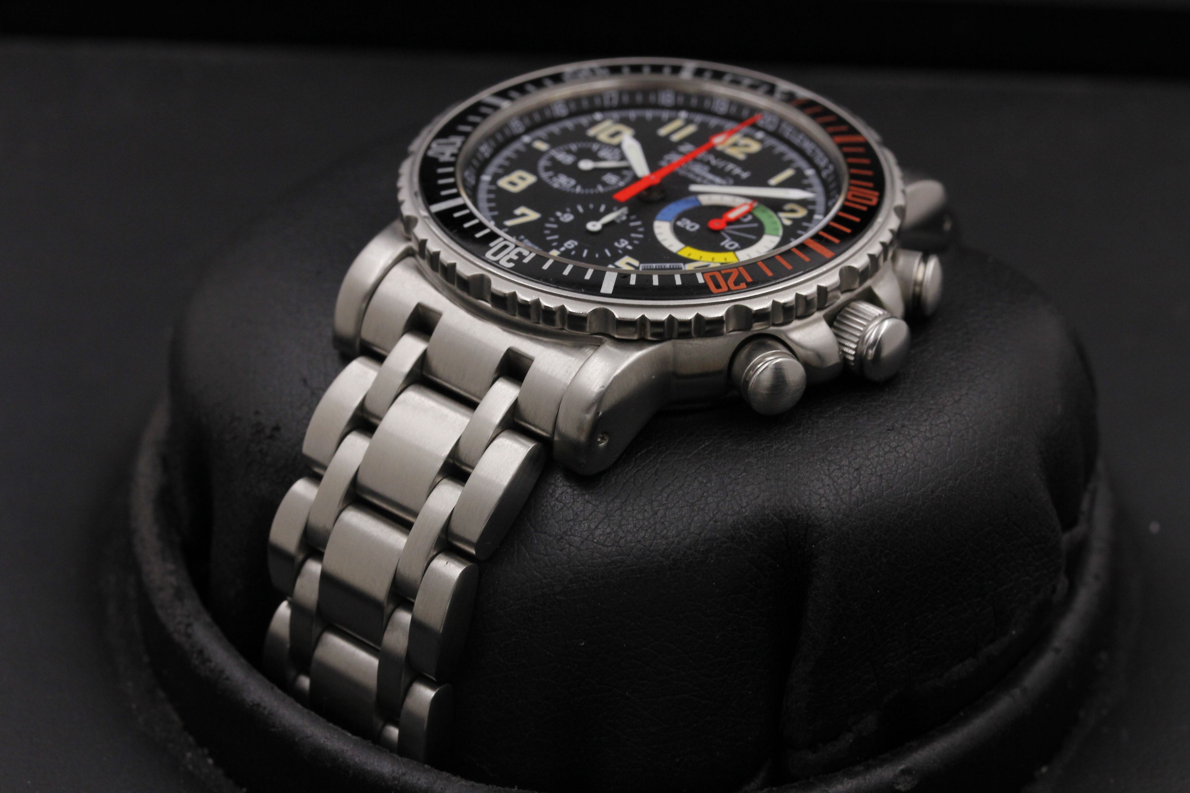 Zenith Rainbow "Flyback" 02.0470.405 Stainless Steel OCWatchGuy