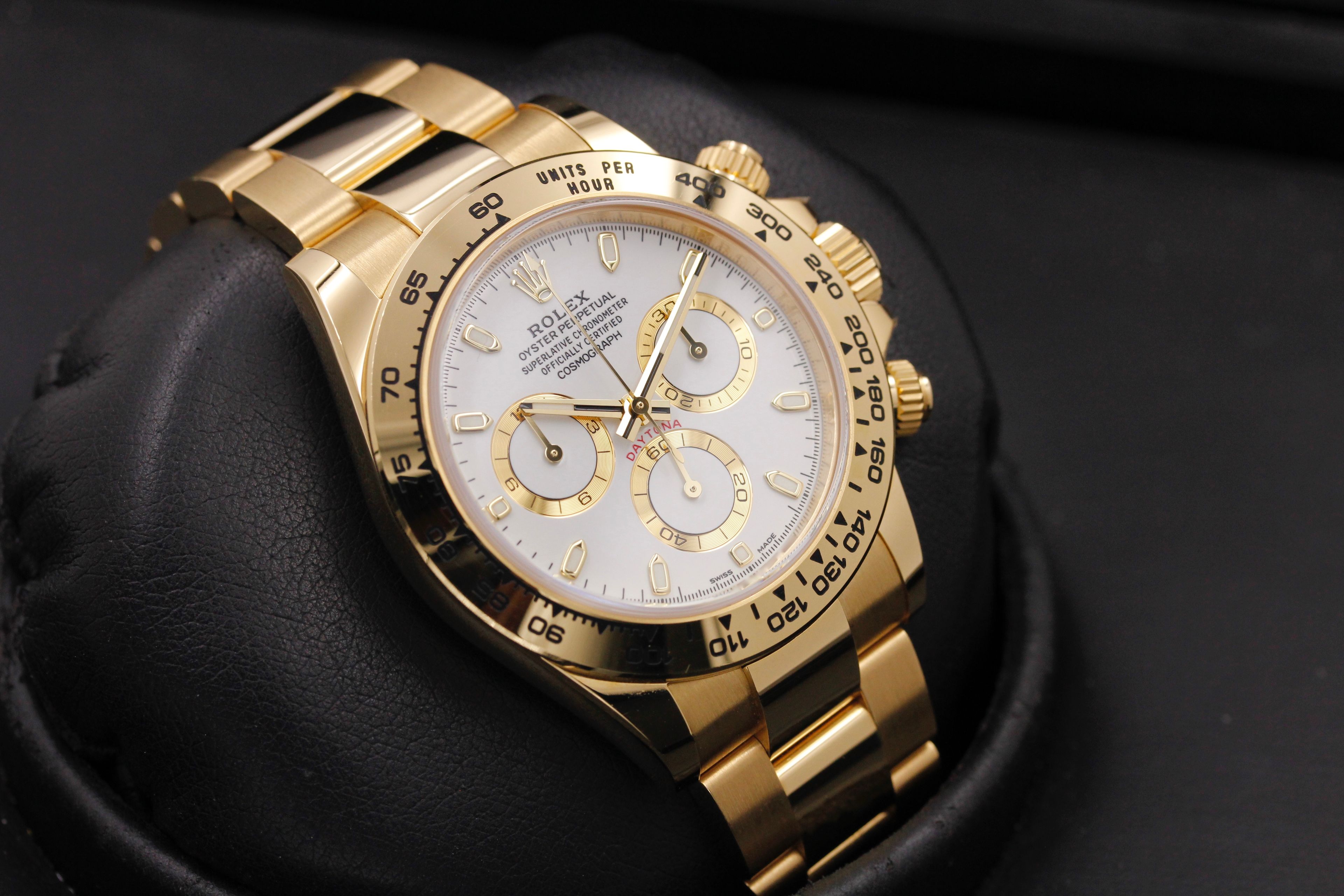 FSOT Rolex Daytona Yellow Gold 116508 White Dial 2018