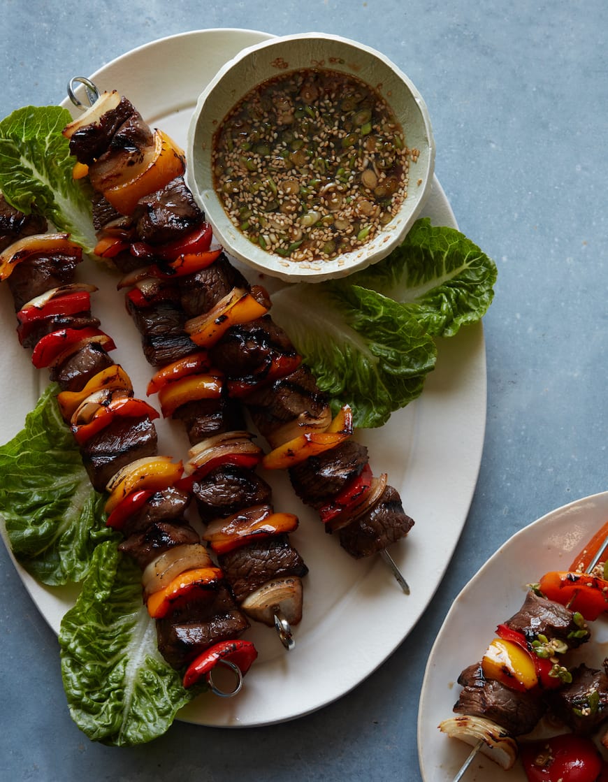 Grilled Beef Kebabs What's Gaby Cooking