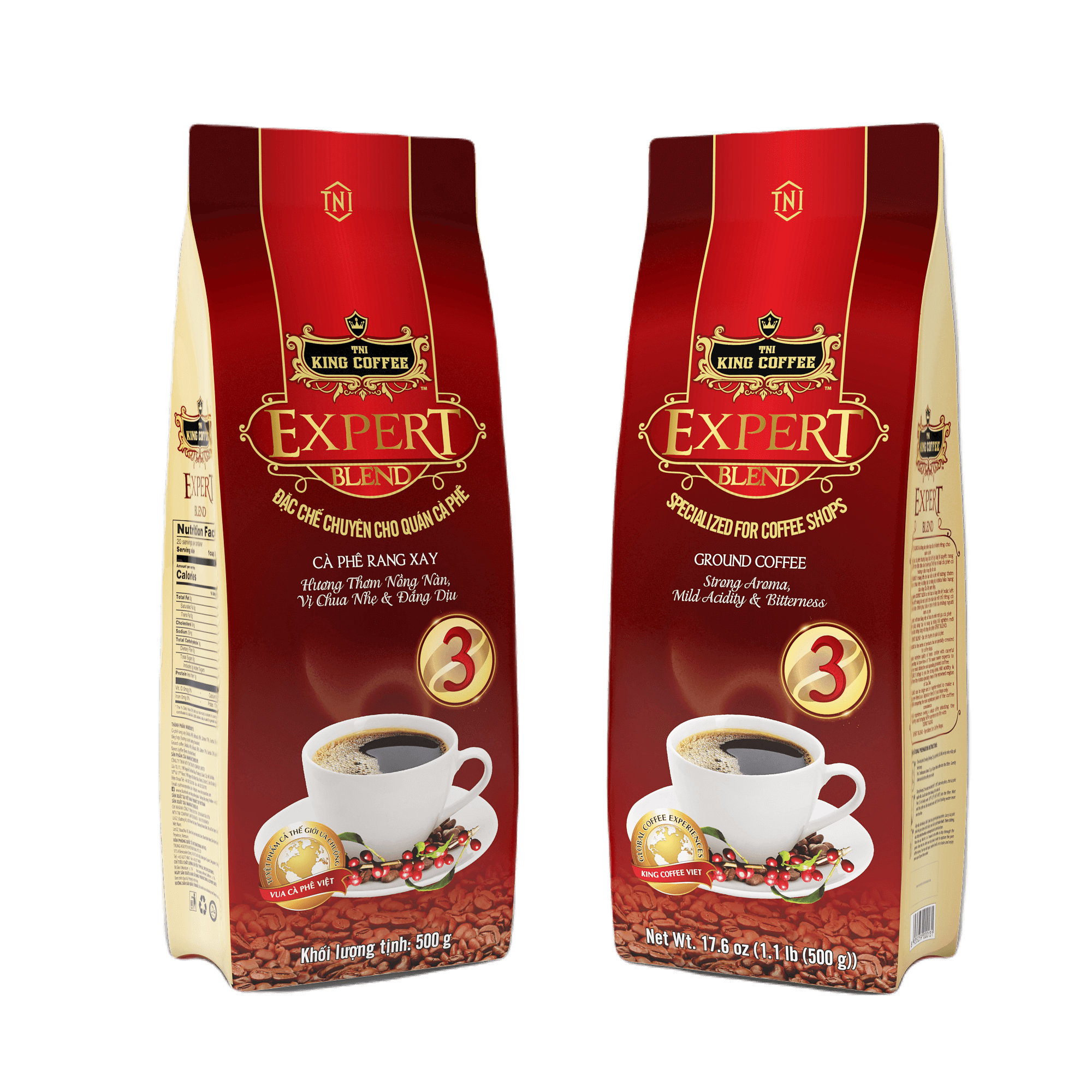 KC Expert Blend 3 Túi 500gr VN King Coffee Nơi kết nối tinh hoa