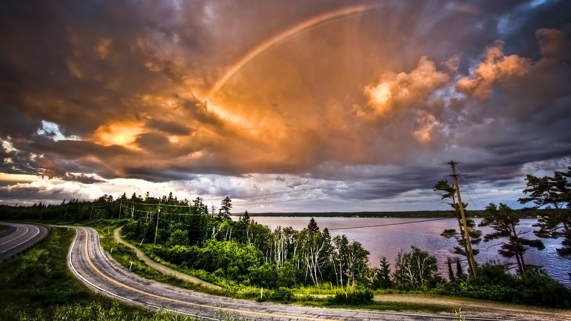Amazing Country Road Sunset Wallpaper Faxo Faxo