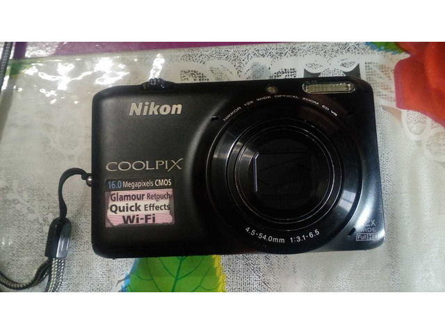 Nikon Coolpix S6500 Camera-16MP CMOS-Wifi-Nikkor Lens-12x wide Optical