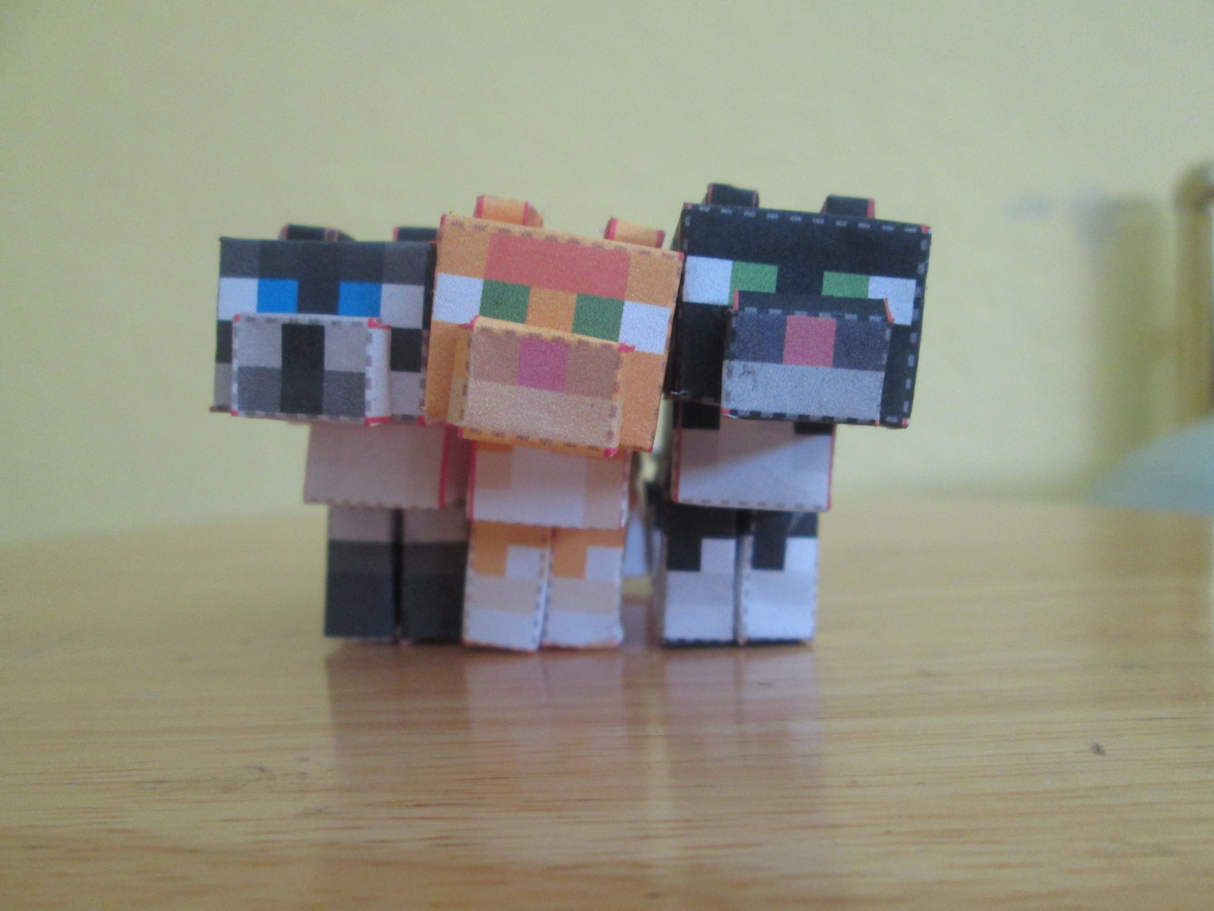 papercraft Minecraft Papercraft Cat
