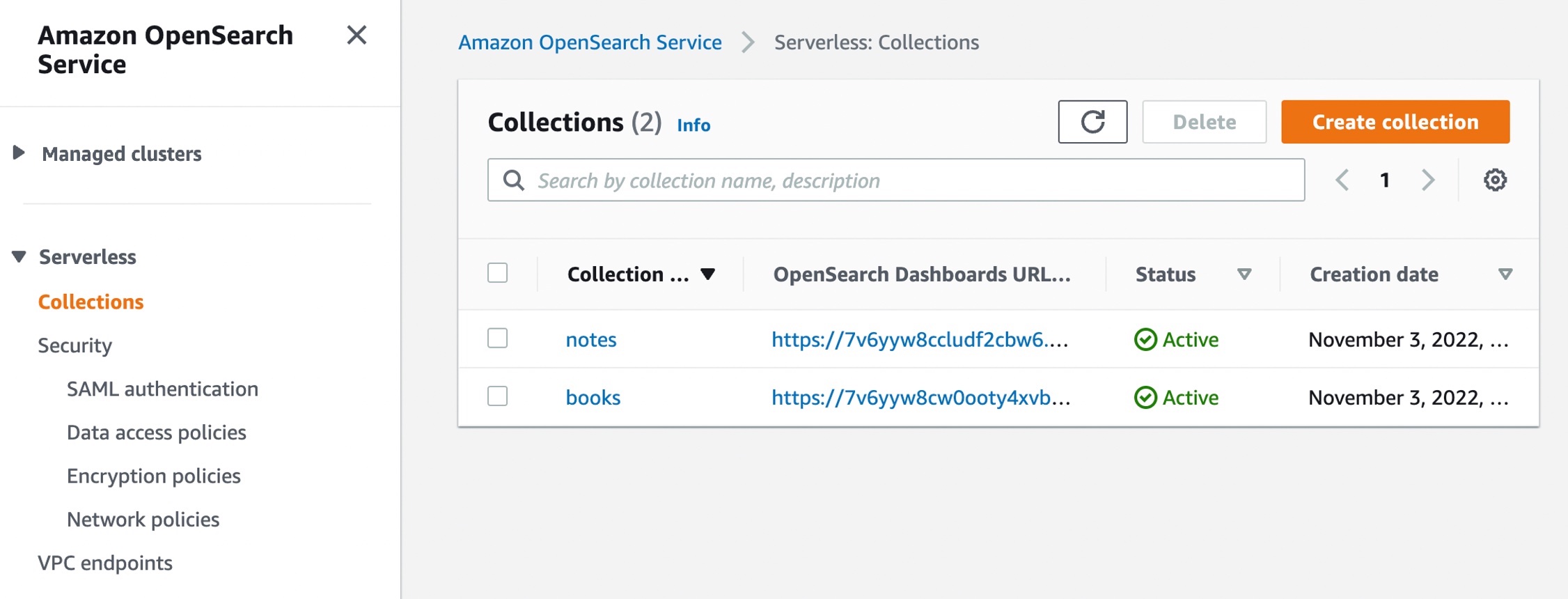 Preview Amazon OpenSearch Serverless Run Search and Analytics